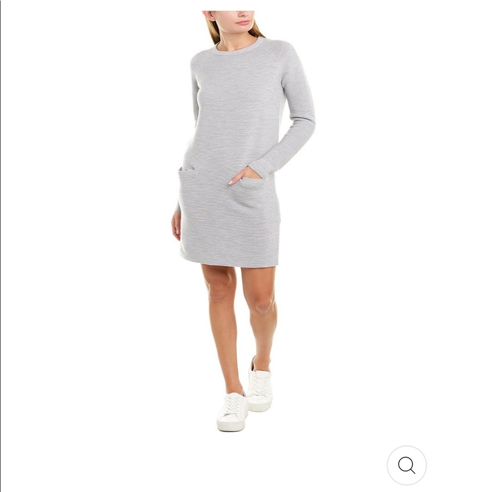 Theory Women’s Ribbed Wool Sweater-dress Size S